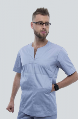 Медицинский топ 04 Серый Медицинский топ 04 Серый - фото