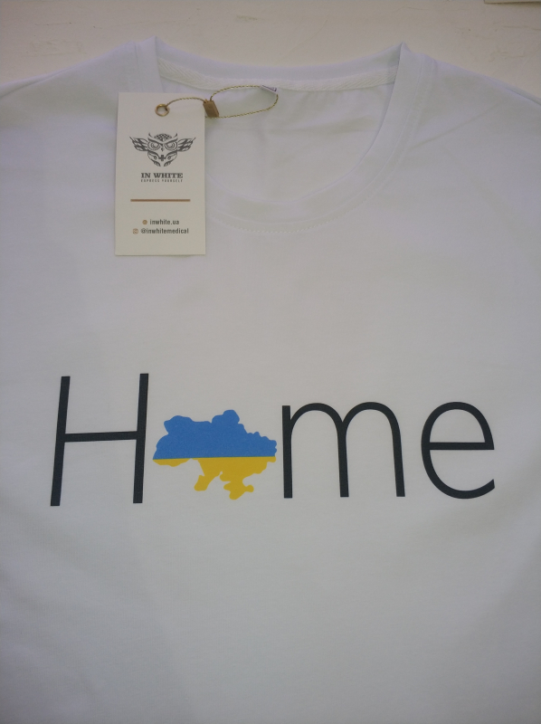 Медична футболка 6600 Білий - Home Ukraine - фото 3