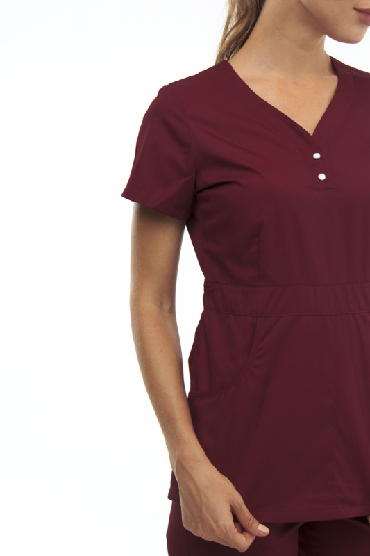 Медичний топ 11 Бордовий - фото 2