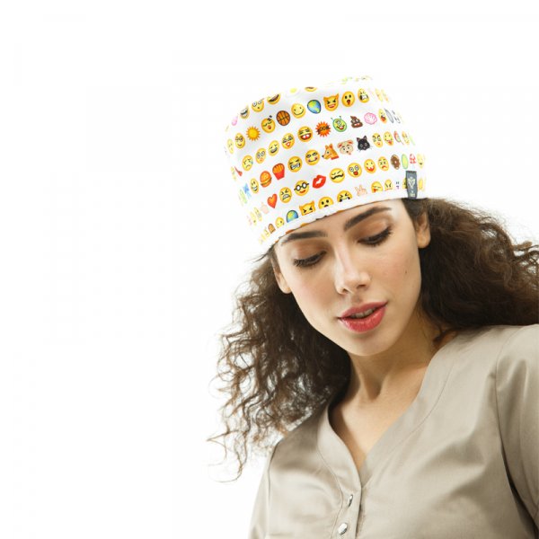 Медична шапочка 4000 Принт 04 Емодзі - фото 2