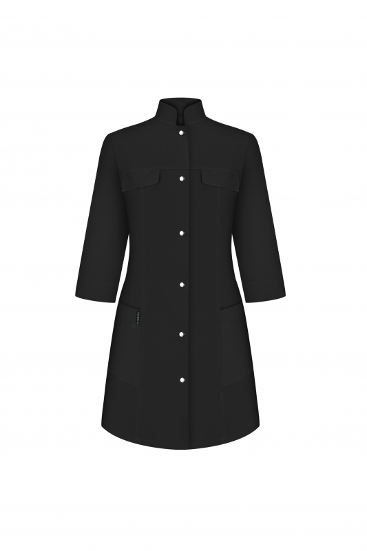 Медичний халат 103 Чорний - фото 4