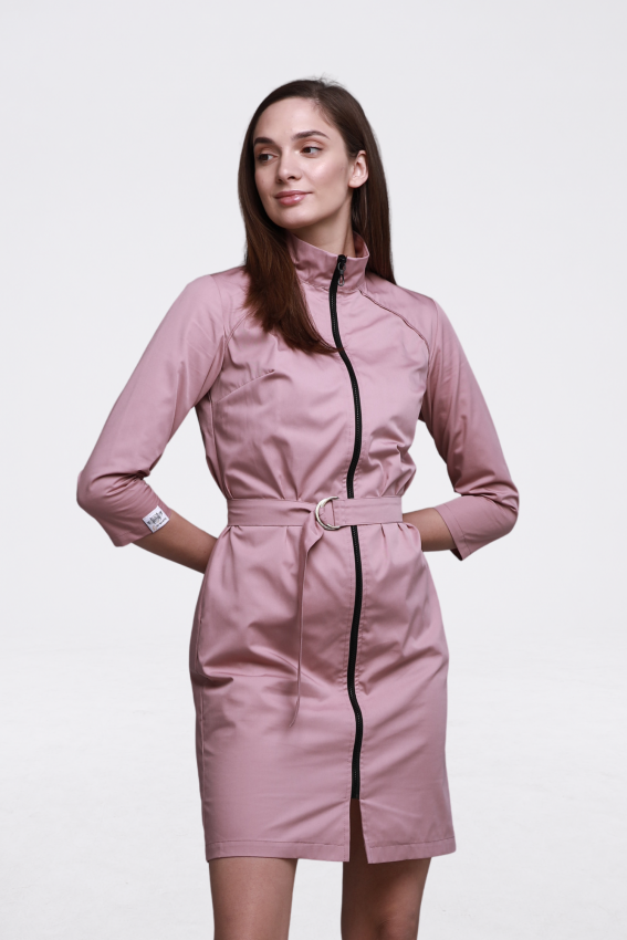 Медицинский халат 140 Пепельная роза - фото 4