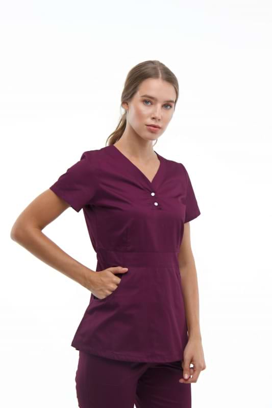 Медицинский топ 11 Баклажан - фото 2