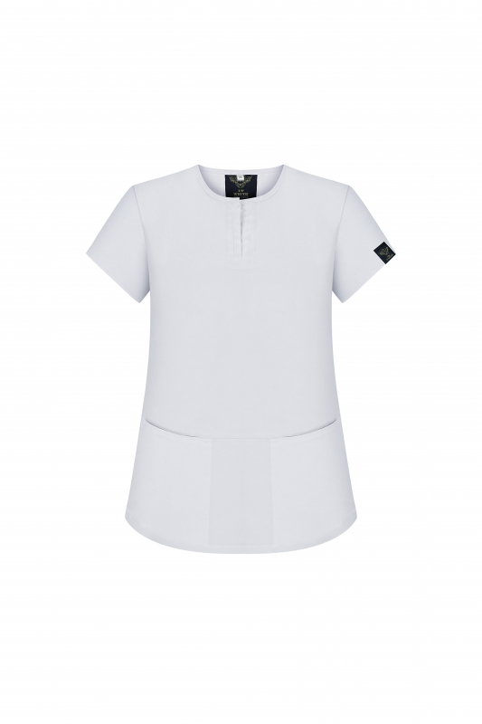 Медицинский топ 18 Белый - фото 4