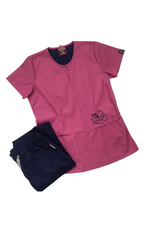 Медичний топ 18 Сливовий - фото 2