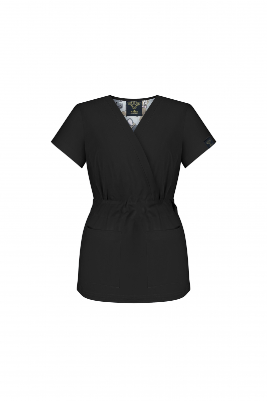 Медицинский топ 19 Черный Медицинский топ 19 Черный - фото 5