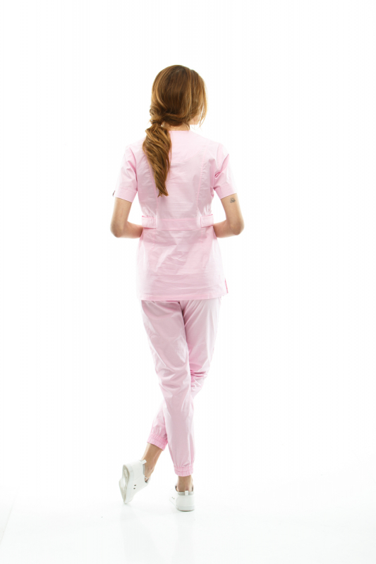 Медичний костюм 40589 Ніжно-рожевий - фото 3