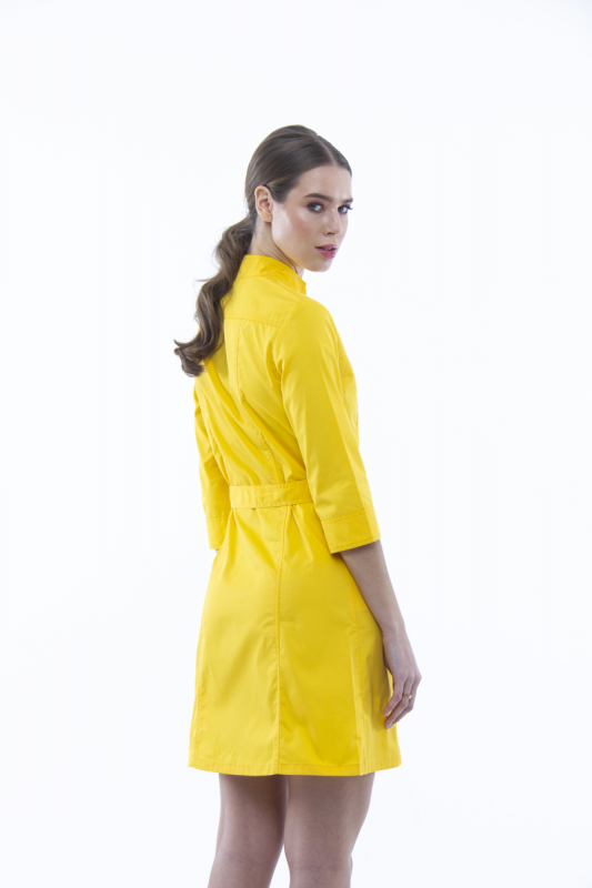 Медицинский халат 102 Желтый Медицинский халат 102 Желтый - фото 3