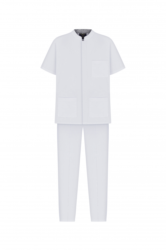 Медицинский костюм 20182 Белый Медицинский костюм 20182 Белый - фото 4