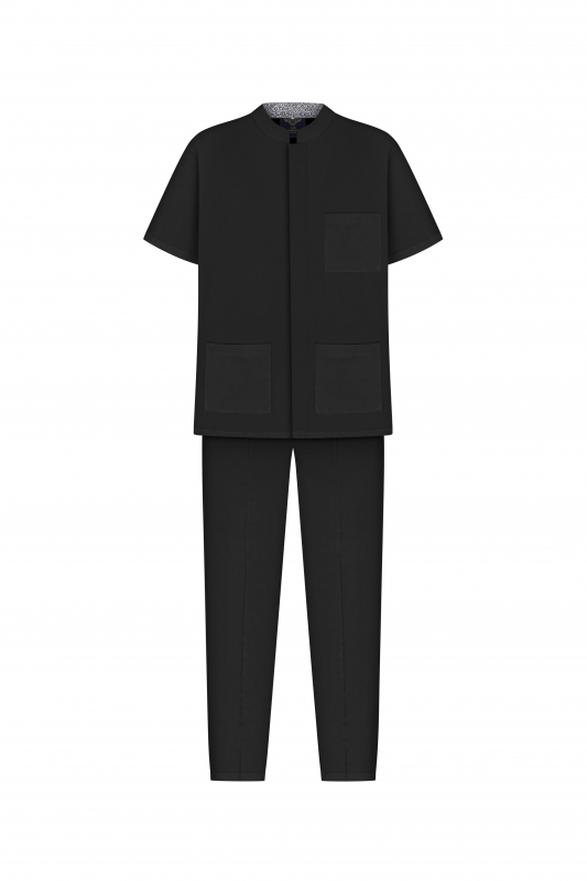 Медичний костюм 20182 Чорний Медичний костюм 20182 Чорний - фото 9