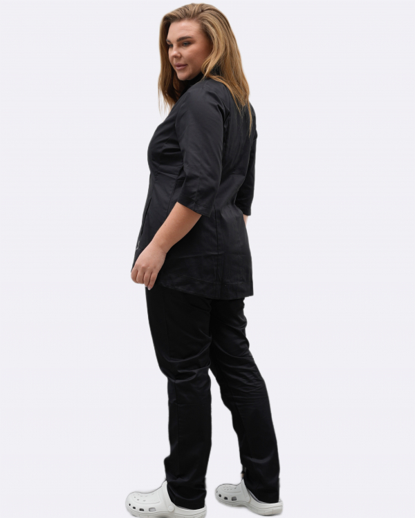 Медичний костюм 13587 Чорний Медичний костюм 13587 Чорний - фото 2