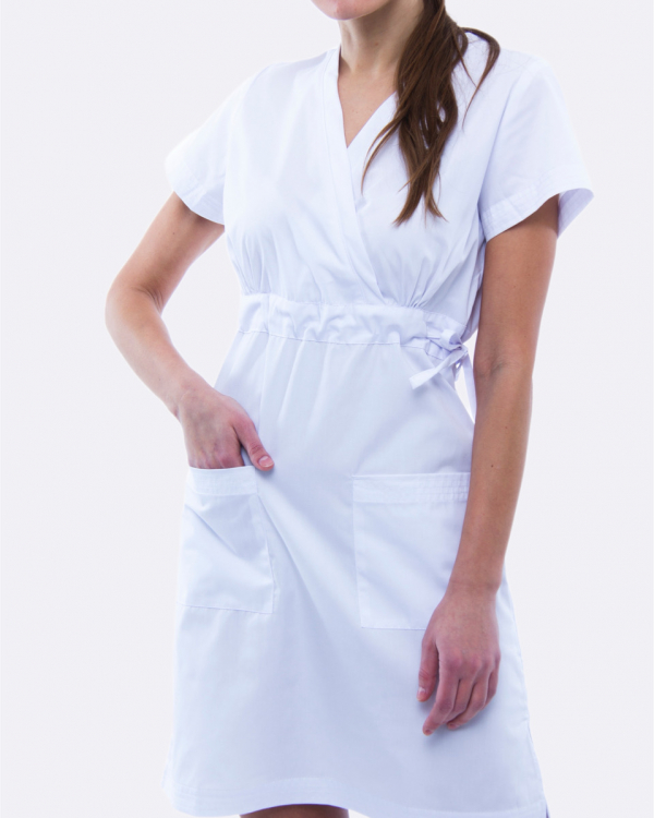 Медична сукня 133 Білий - фото