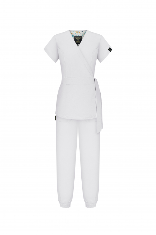 Медицинский костюм 2889 Белый - фото 5