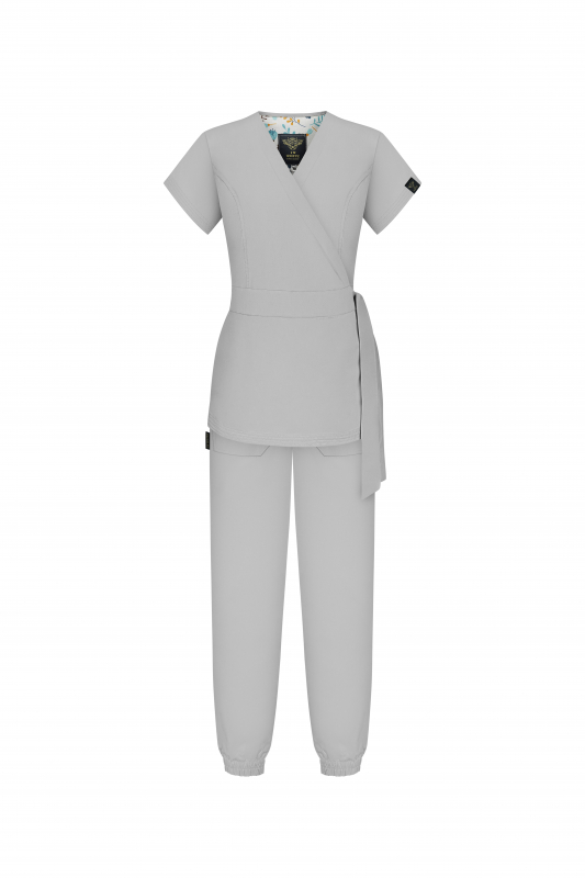 Медицинский костюм 2889 Светло Серый - фото 4