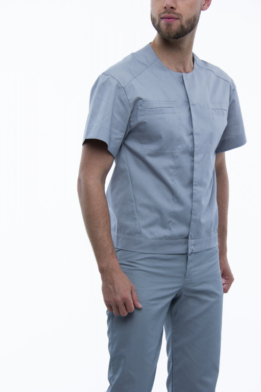Медичний костюм 20586 Сірий - фото 2