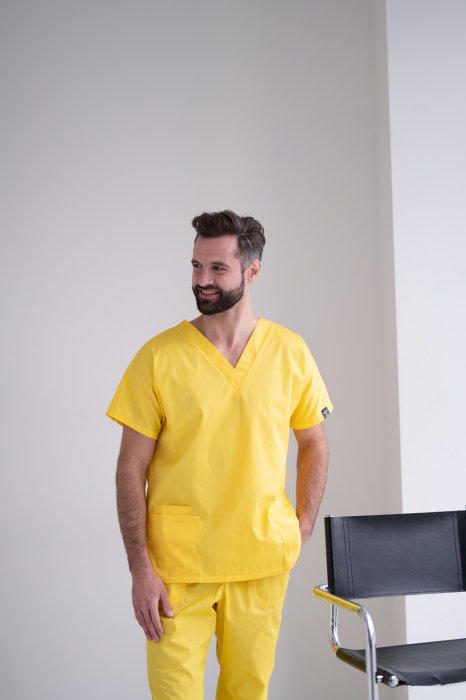 Медичний костюм 0181 Жовтий - фото