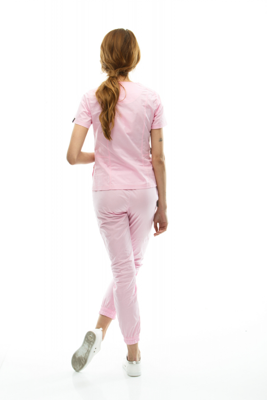 Медичний костюм 40489 Ніжно-рожевий - фото 4
