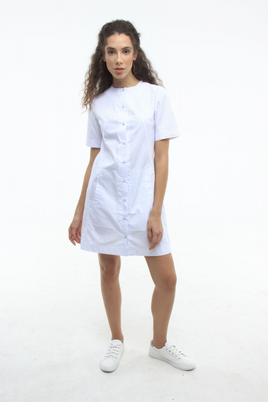 Медицинский халат 118 Белый Медицинский халат 118 Белый - фото 2