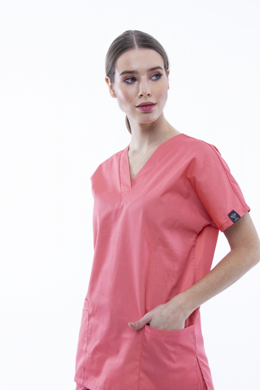 Медицинский костюм 0181 Коралловый Медицинский костюм 0181 Коралловый - фото 3