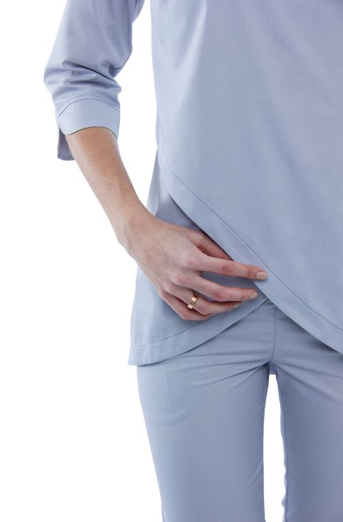 Медичний топ 401 Світло сірий - фото 3