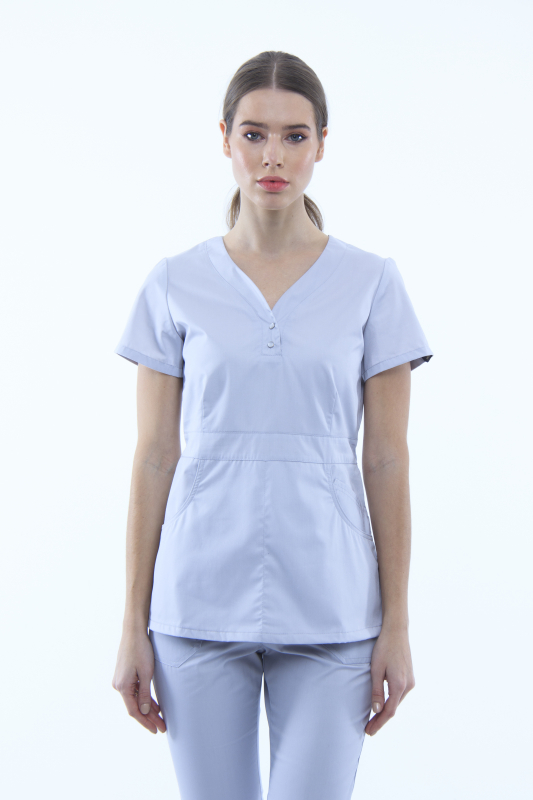 Медичний топ 11 Сірий - фото 3