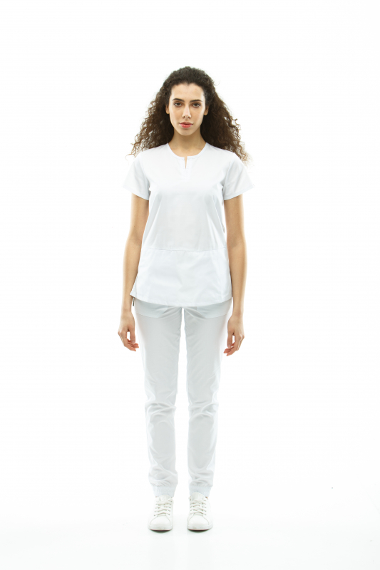 Медицинский топ 18 Белый - фото 3