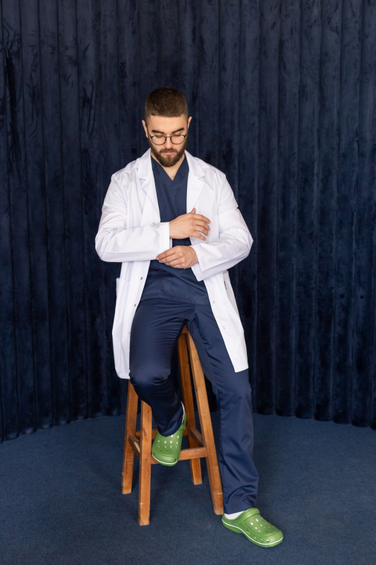 Медицинский халат-пиджак 206 Белый, 5-6 рост Медицинский халат-пиджак 206 Белый, 5-6 рост - фото 6