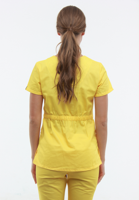 Медицинский топ 11 Желтый - фото 2