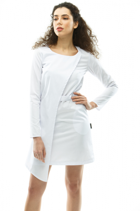 Медична сукня 111 Білий - фото