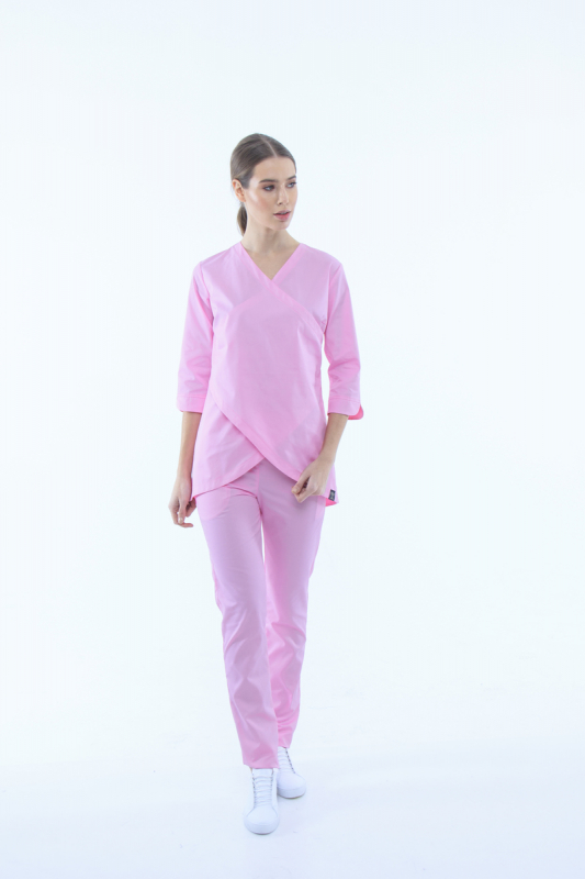 Медичний костюм 40187 Світло-рожевий - фото 2