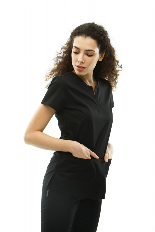 Медичний топ 18 Чорний Медичний топ 18 Чорний - фото 4