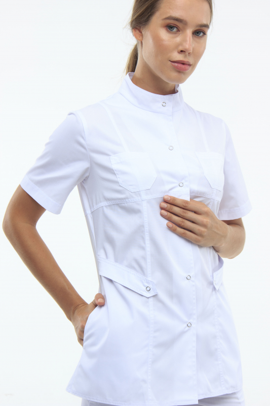 Медичний костюм 12381 Білий - фото 3