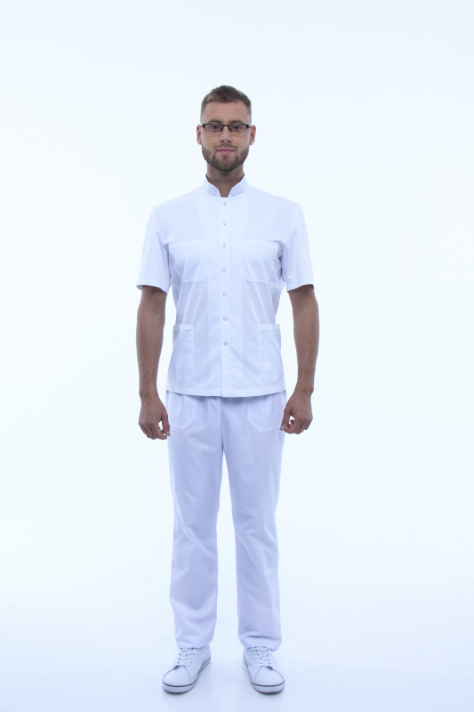 Медичний костюм 20481 Білий - фото 2