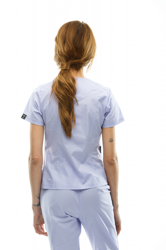 Медичний костюм 40489 Бузковий - фото 4