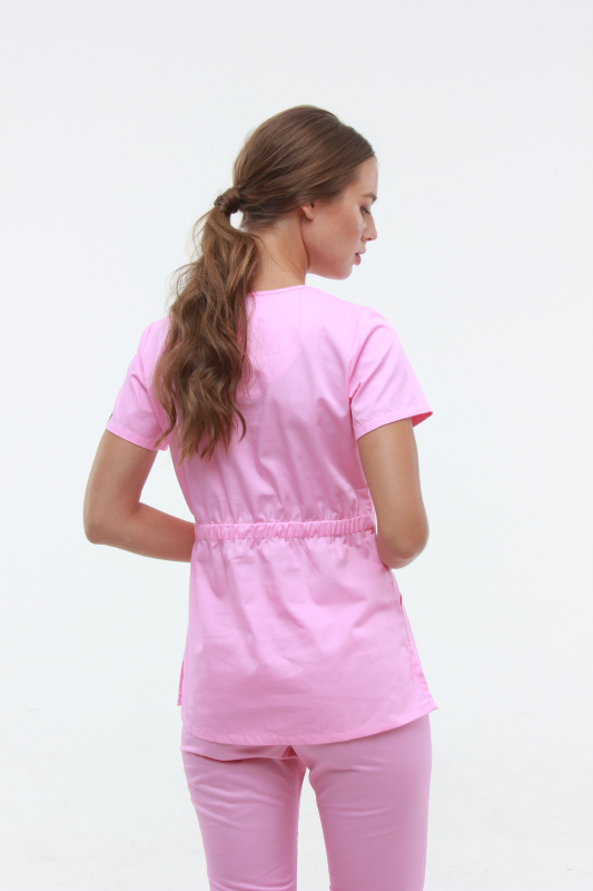 Медицинский топ 11 Светло розовый Медицинский топ 11 Светло розовый - фото 2