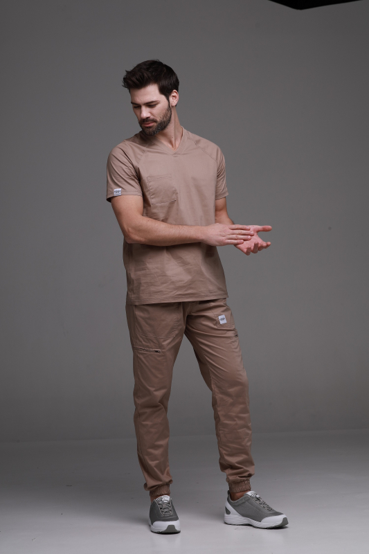 Медицинские брюки 99 Бежевый - фото 2