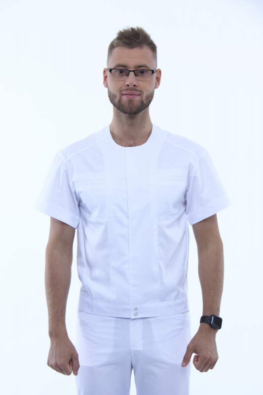 Медична куртка 205 Білий - фото