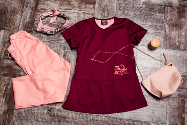 Медицинский топ 18 Бордо Медицинский топ 18 Бордо - фото 2