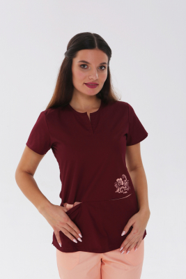 Медицинский топ 18 Бордо - фото