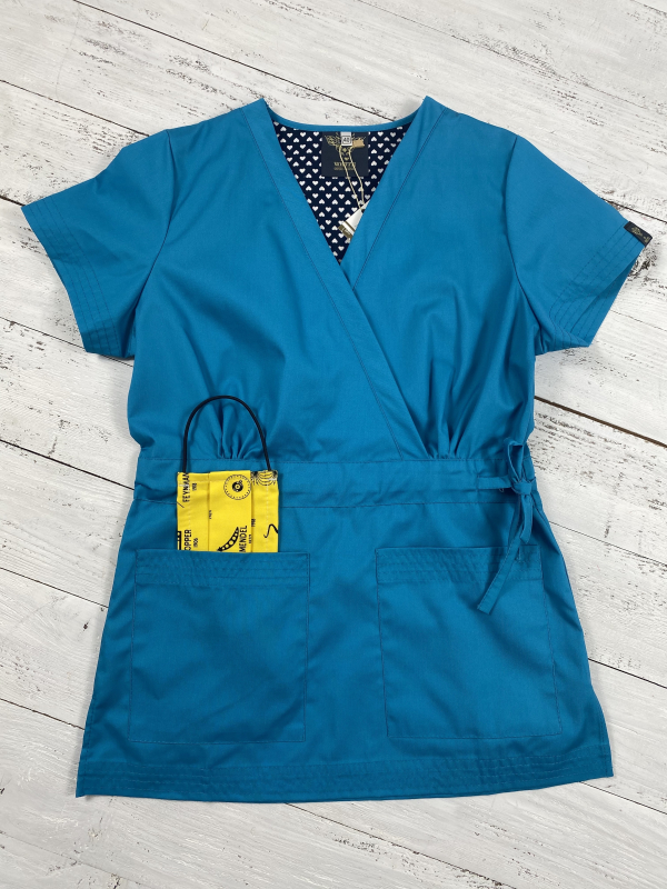 Медицинский топ 19 Бирюзовый Медицинский топ 19 Бирюзовый - фото 3