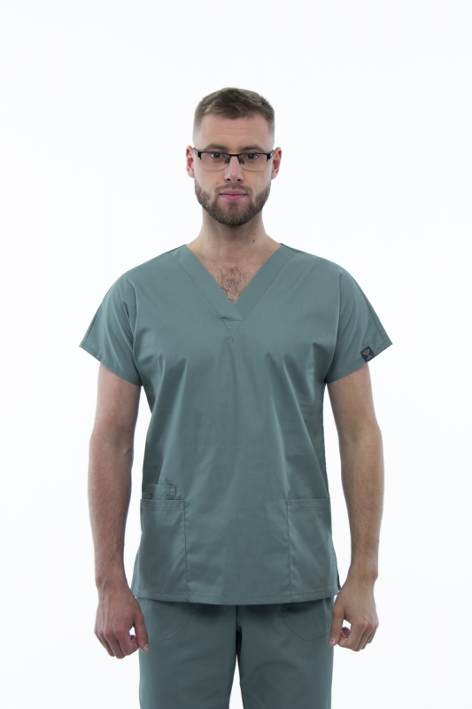 Медицинский топ 01 Оливковый - фото 2