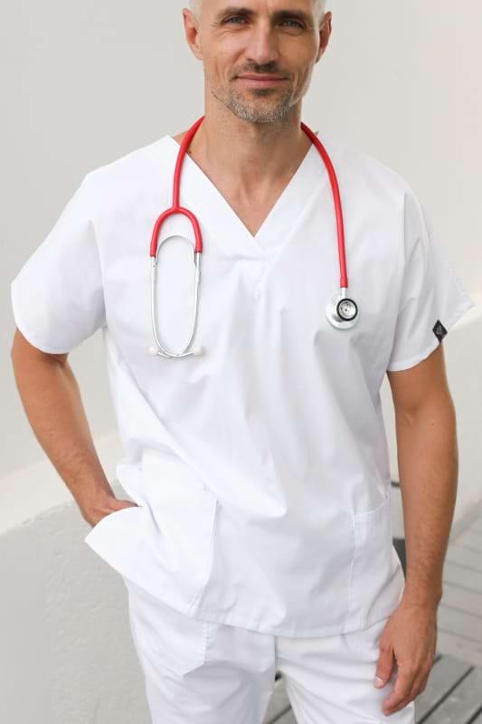 Медицинский топ 001 Белый Медицинский топ 001 Белый - фото 3