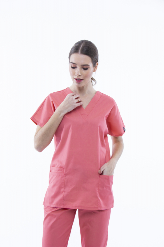 Медицинский костюм 0181 Коралловый Медицинский костюм 0181 Коралловый - фото 2