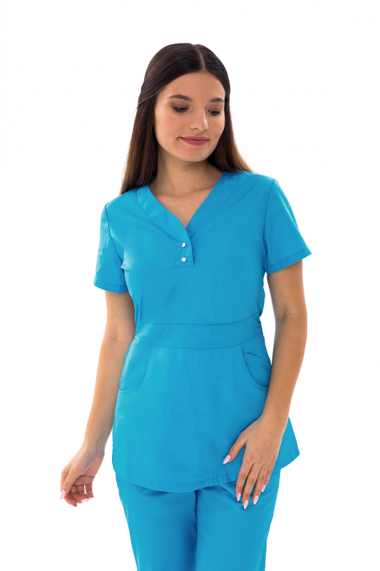 Медичний топ 11 Блакитний - фото 2