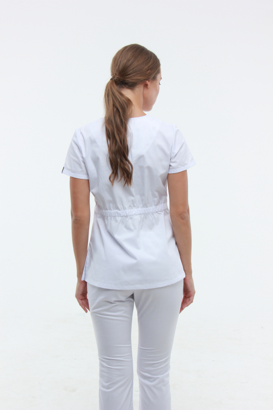 Медицинский топ 11 Белый - фото 2
