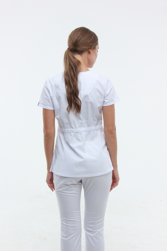 Медицинский топ 11 Белый - фото 2