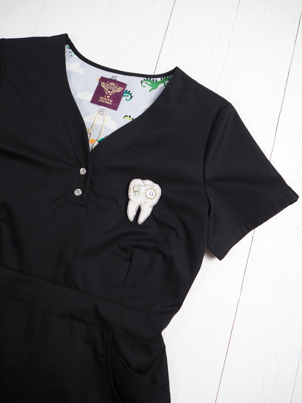 Медичний топ 11 Чорний - фото 3