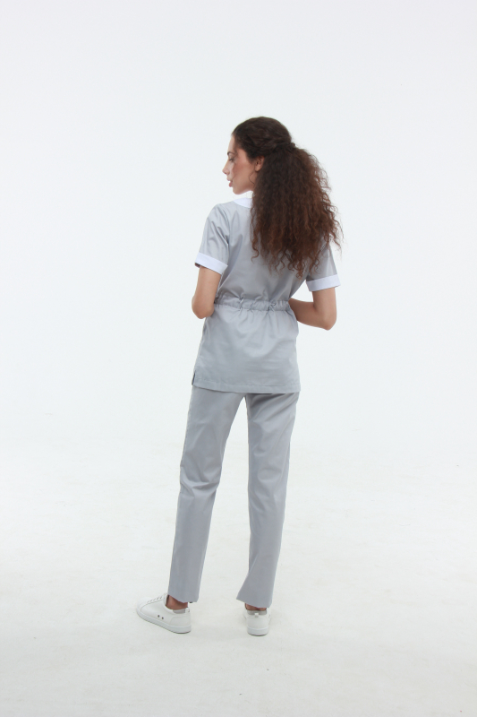 Медичний костюм 2387 Сірий - фото 4