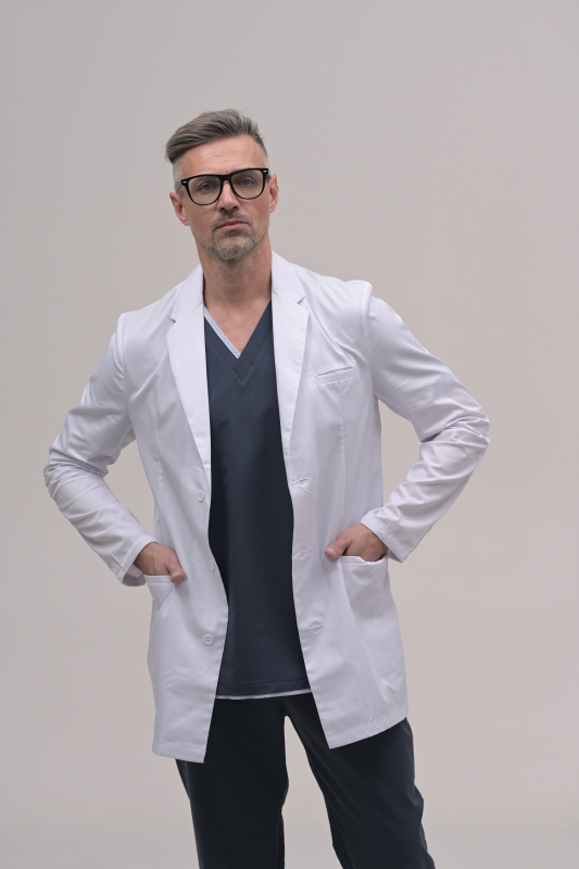 Медицинский халат-пиджак 206 Белый, 3-4 рост Медицинский халат-пиджак 206 Белый, 3-4 рост - фото 4