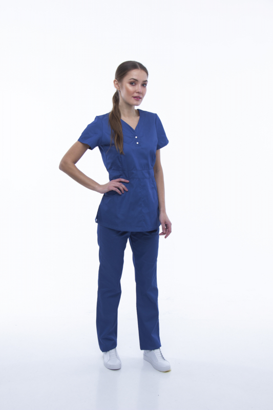 Медичний костюм 1181 Джинс - фото 2